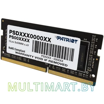 Оперативная память Patriot Signature Line 16GB DDR4 SODIMM PC4-21300 (PSD416G266681S) картинка 4